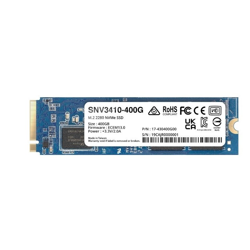 Synology SNV3410-400G PCIe 3.0 NVMe SSD für NAS 400GB M.2 2280